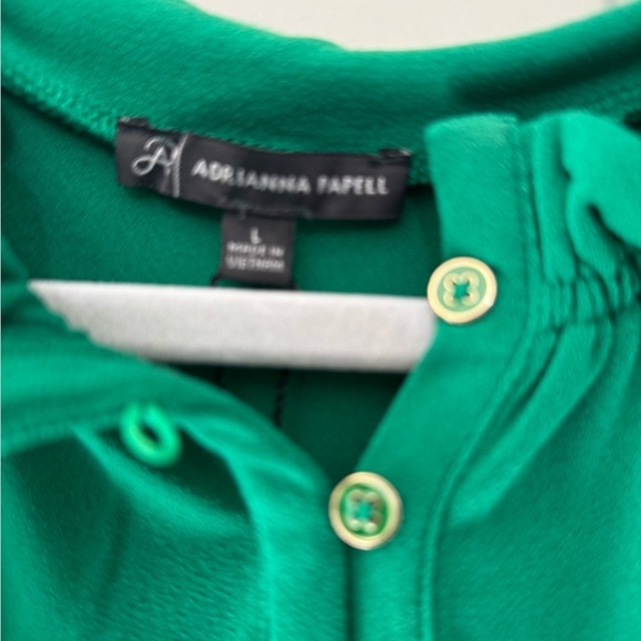 Adrianna Papell Emerald Green Sleeveless Dress Size Large - Picture 2 of 3